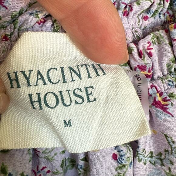 Tuckernuck Hyacinth House Cali Lilac Jacquard Floral Smocked Midi Dress Medium - Picture 6 of 13